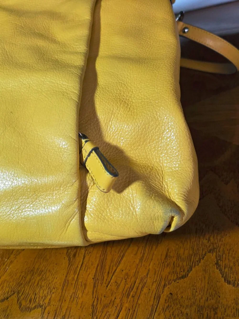 Yellow Coach Crossbody Hobo Bag